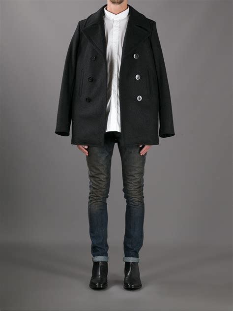 the pea coat ysl|Saint Laurent Peacoats – Luxury Fashion .